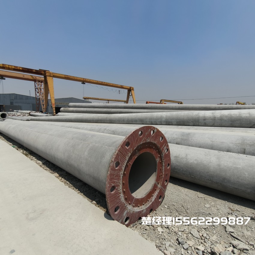 天门12米无拉线电杆